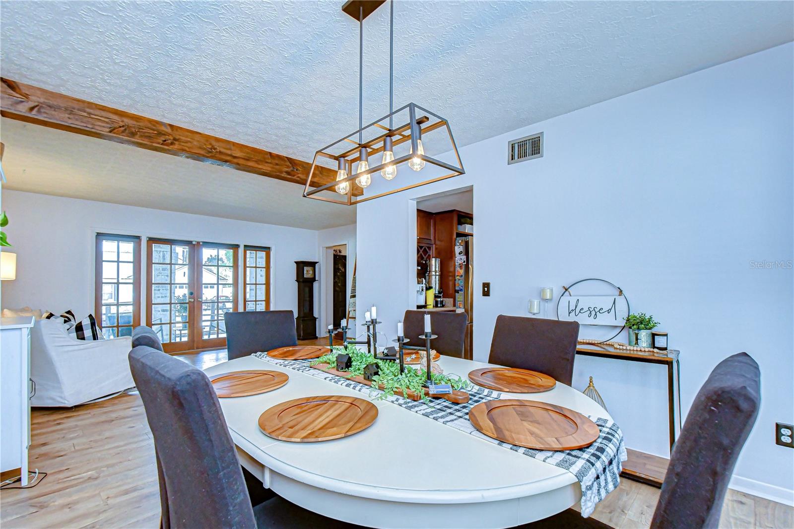 Combined living and dining areas!