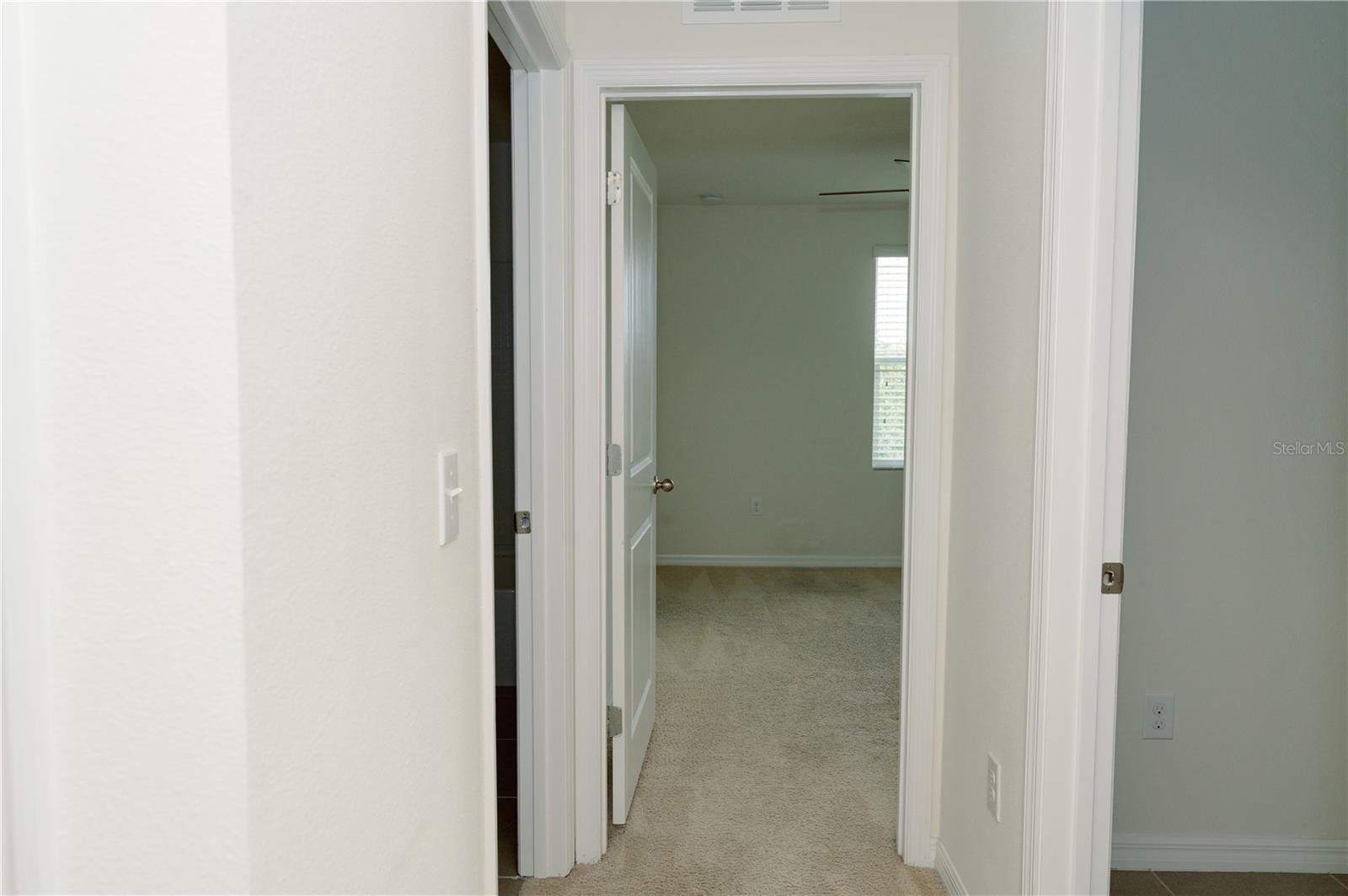 2nd bathroom left, laundry room right and bedrrom 3 front