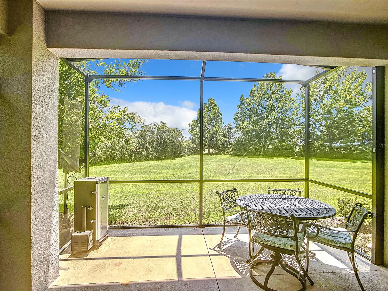 Lanai and backyard view