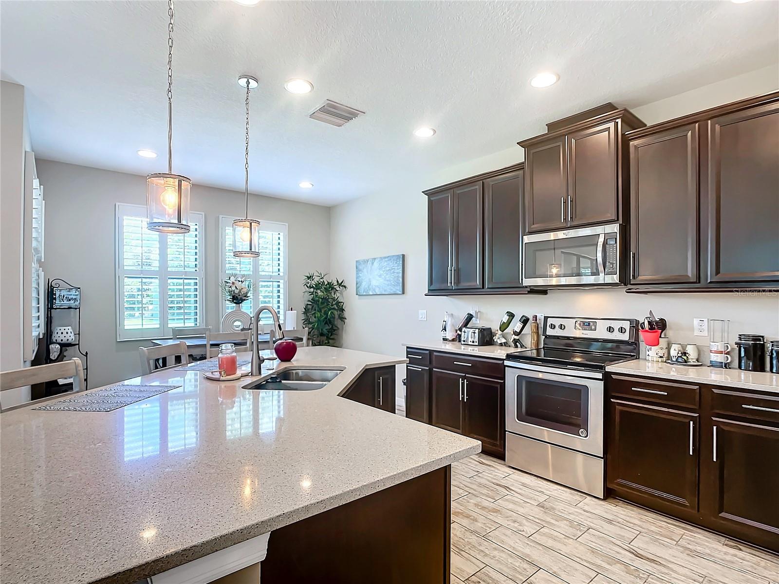 Kitchen and dining area