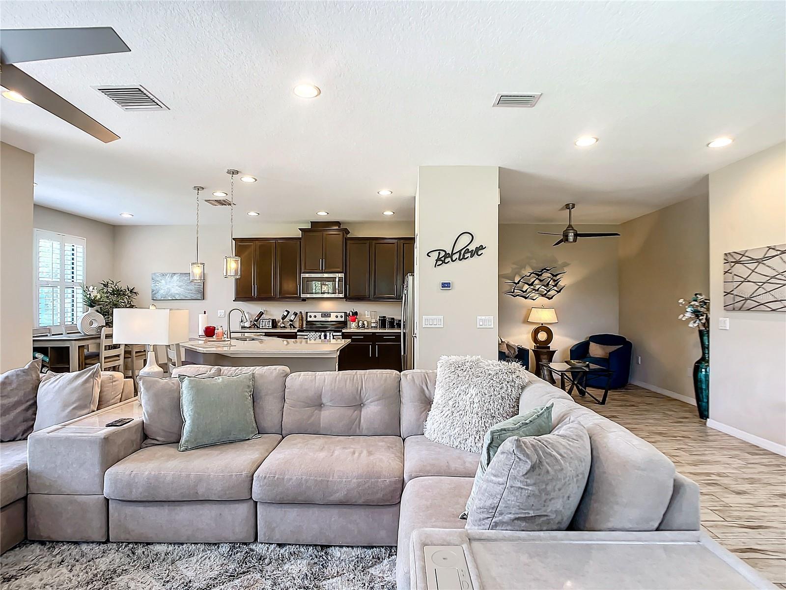 Family room to kitchen