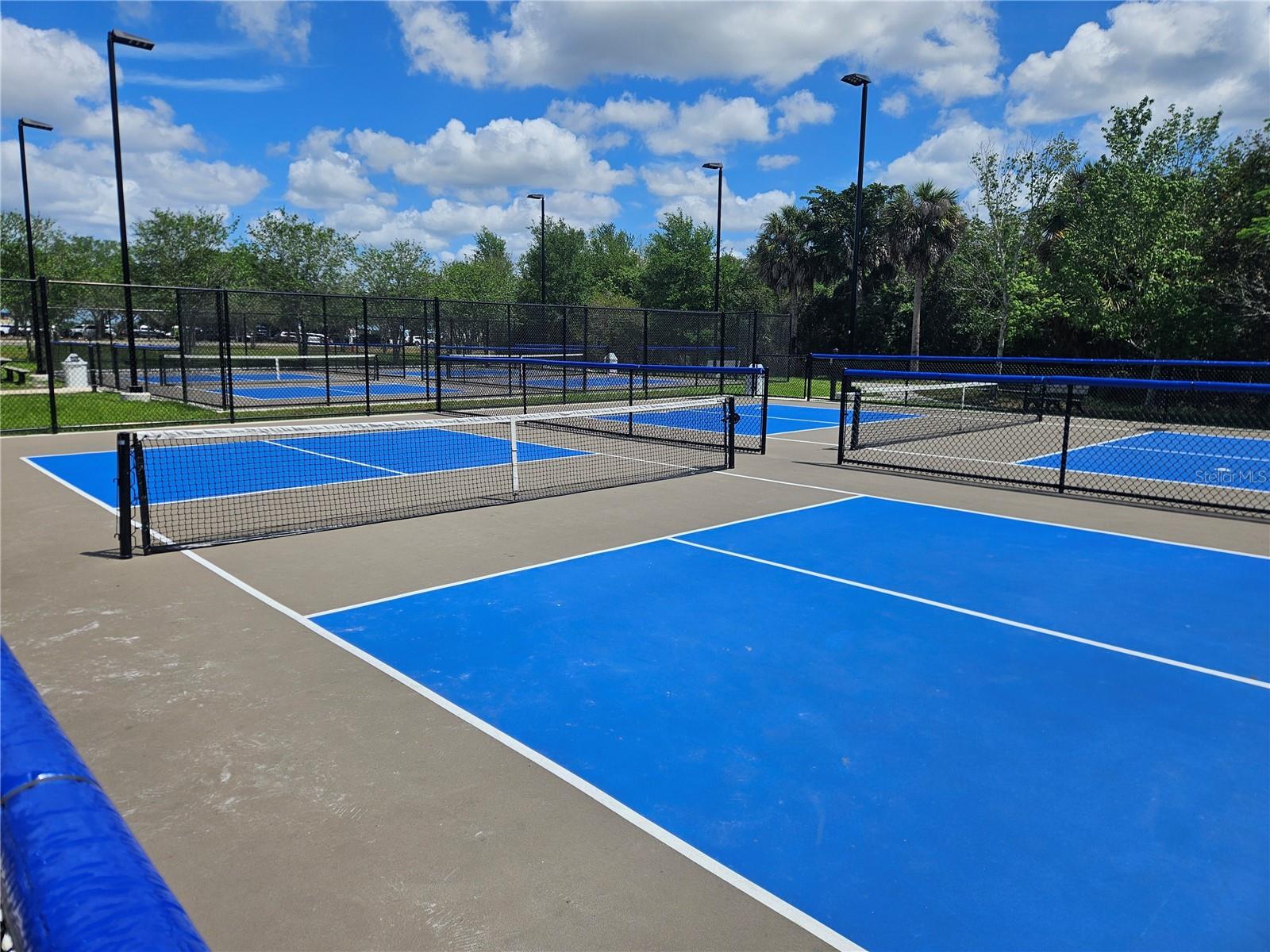 Public pickleball courts at Safford Fitness Park
