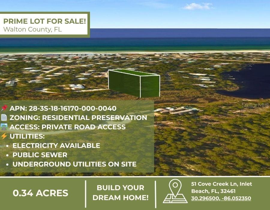 51 COVE CREEK LN, INLET BEACH, FL, 32413
