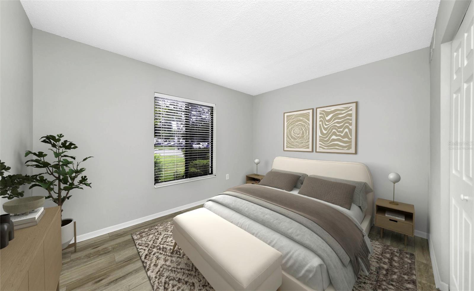 Bedroom Two Virtually Staged