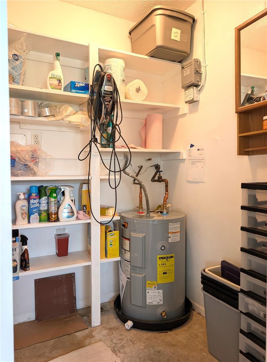 Utility Room with additional storage and HWH (2025)