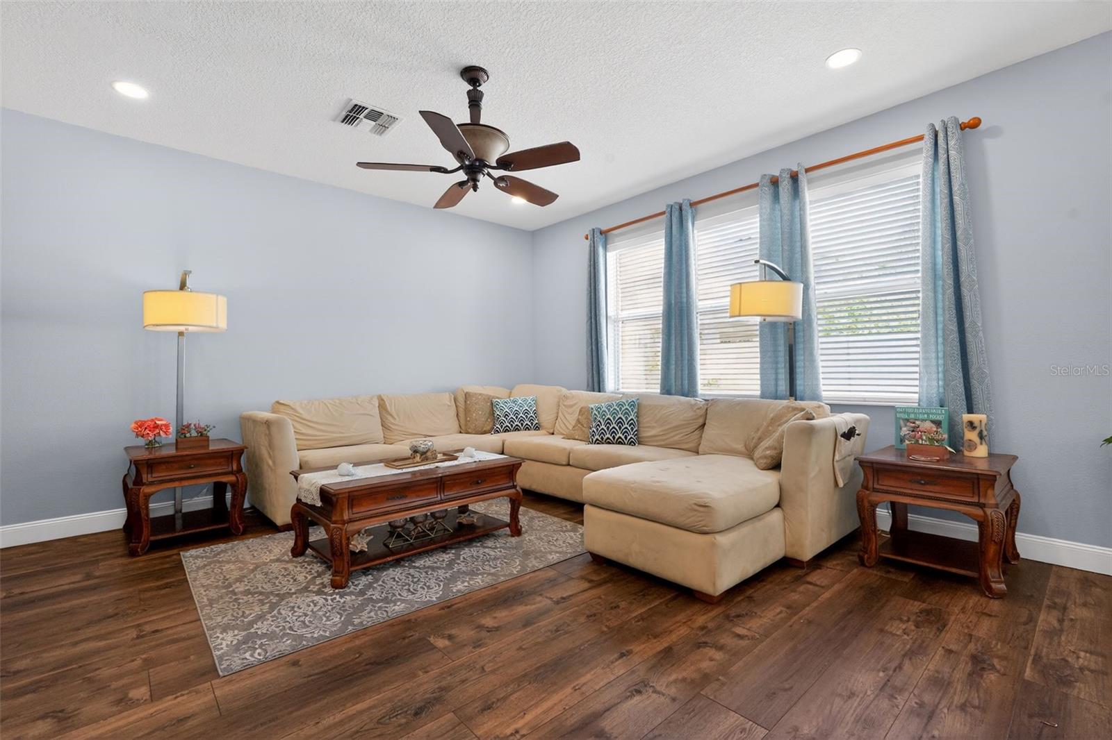 Family Room w/recessed lighting