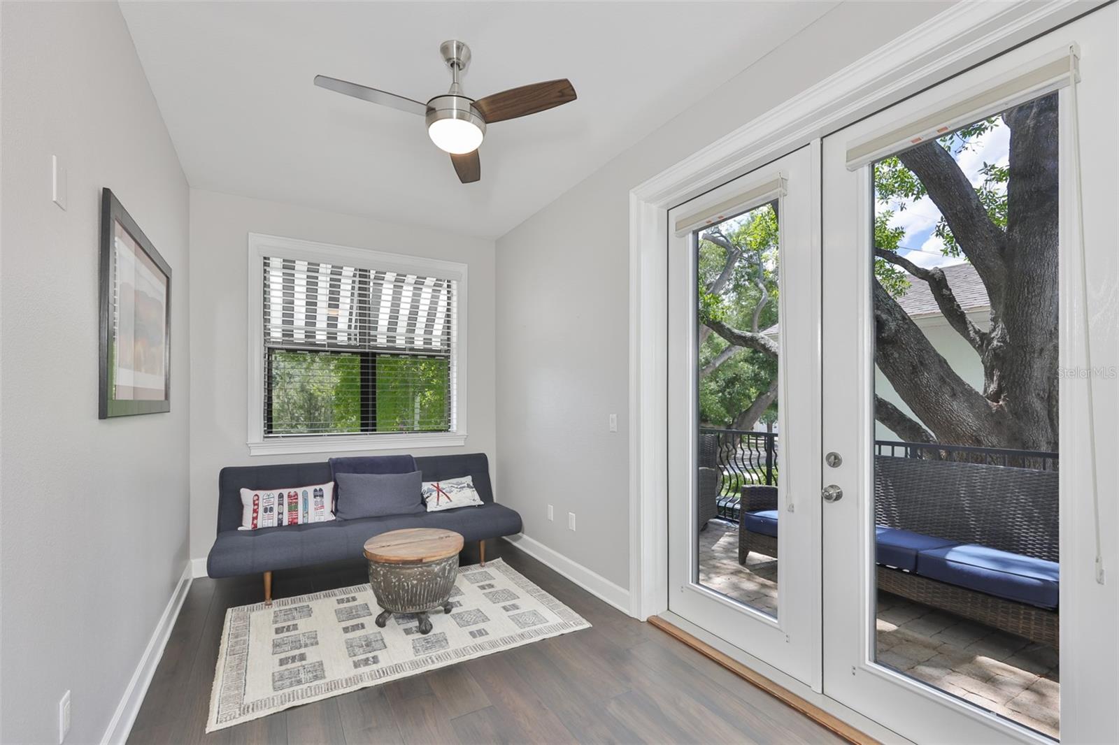 Loft with French Doors to Balcony