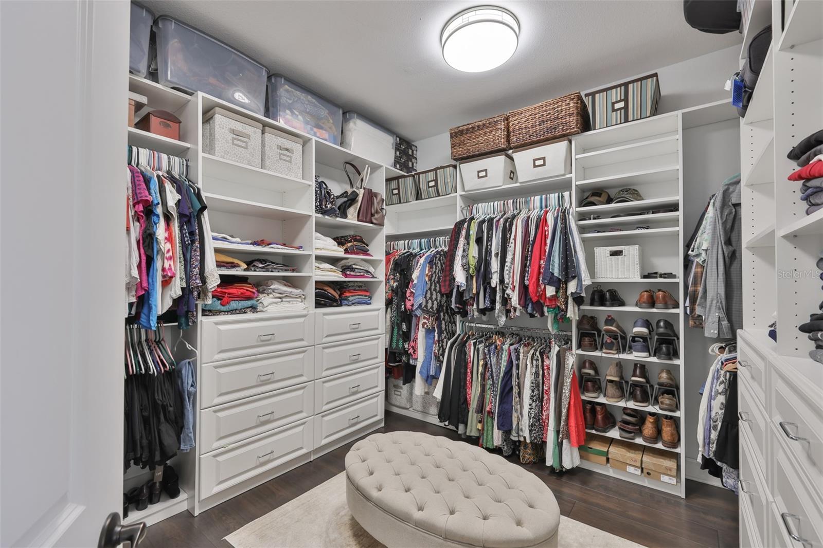 Primary Closet with Custom Shelving