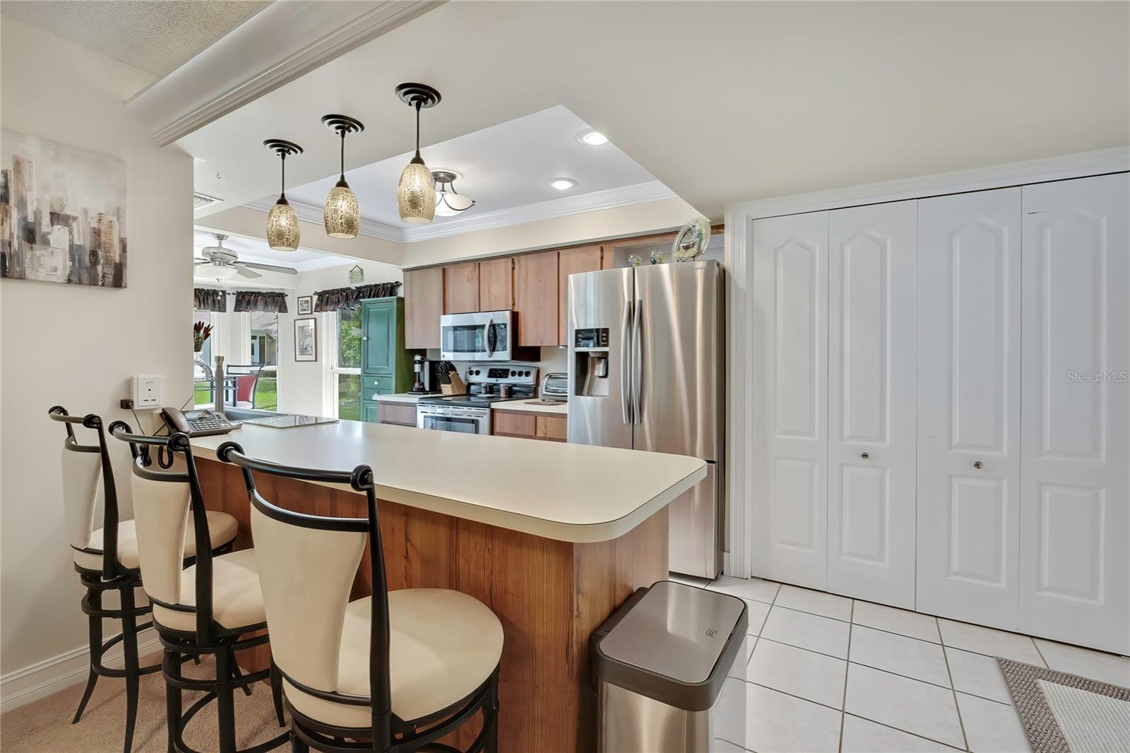 Breakfast Bar in Kitchen