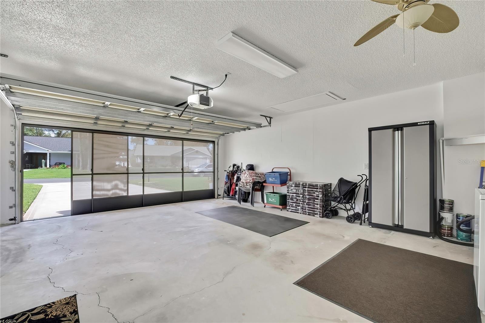 Interior of Garage / Garage Screen / Garage Door Opener