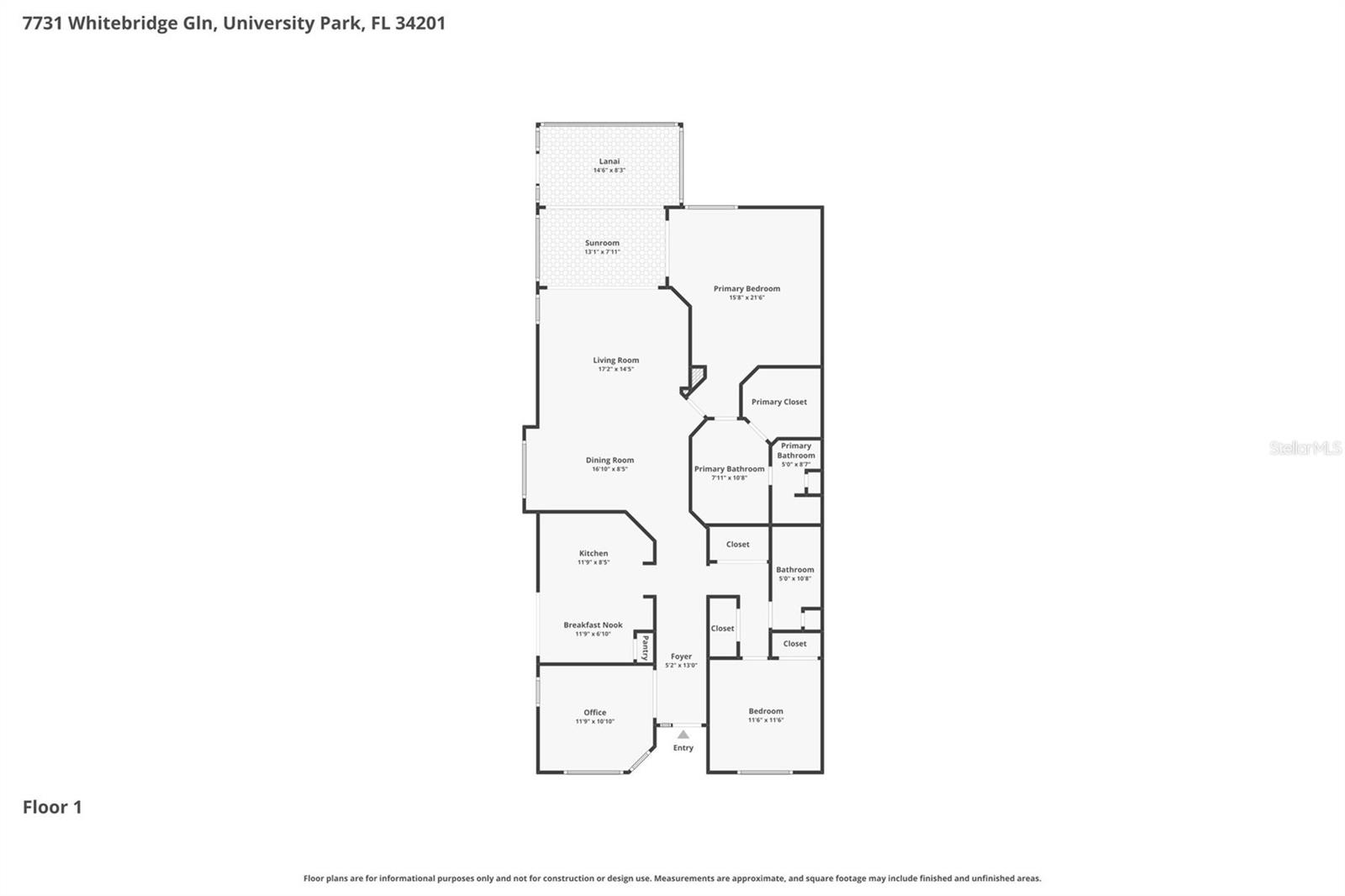 7731 WHITEBRIDGE GLN, UNIVERSITY PARK, FL, 34201