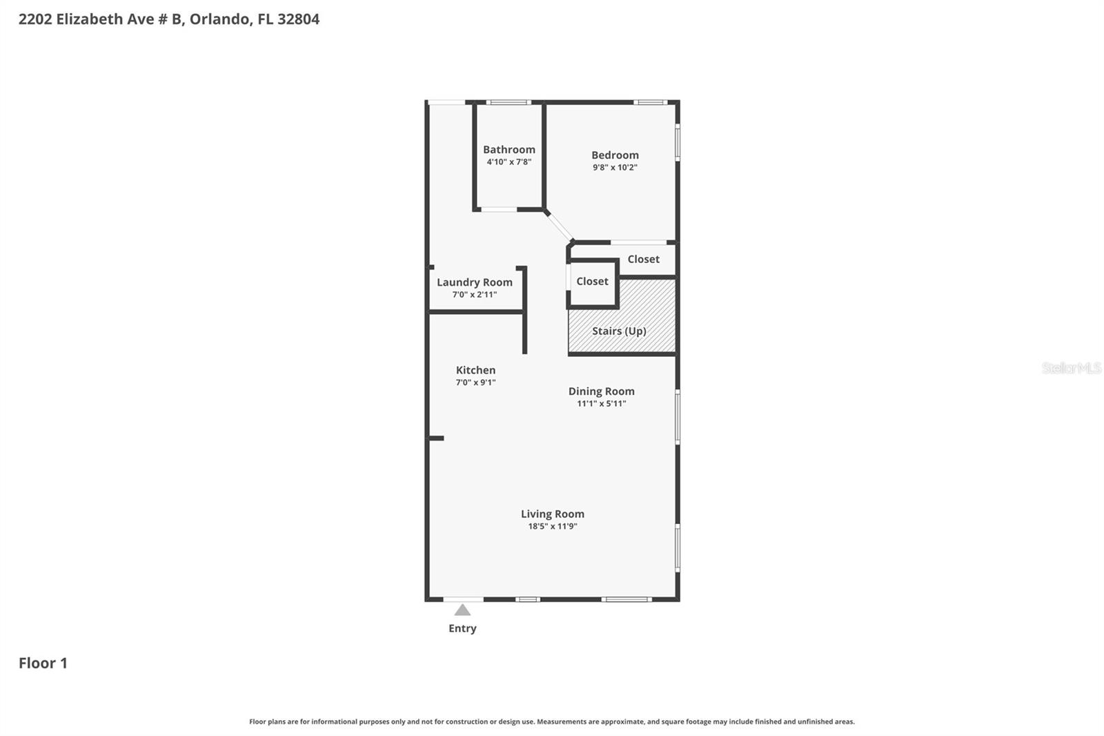 2202 ELIZABETH AVE #B, ORLANDO, FL, 32804