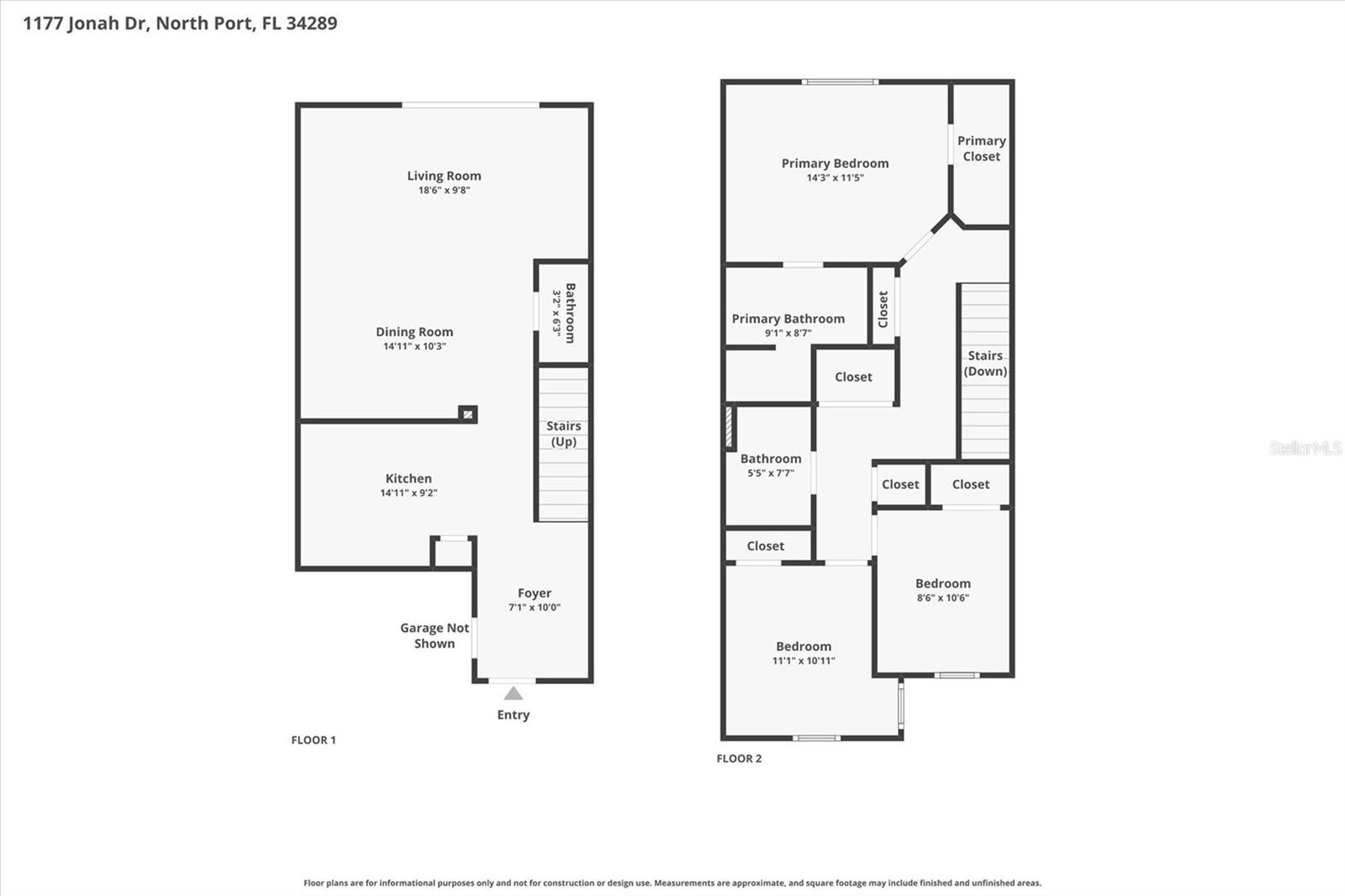 1177 JONAH DR, NORTH PORT, FL, 34289