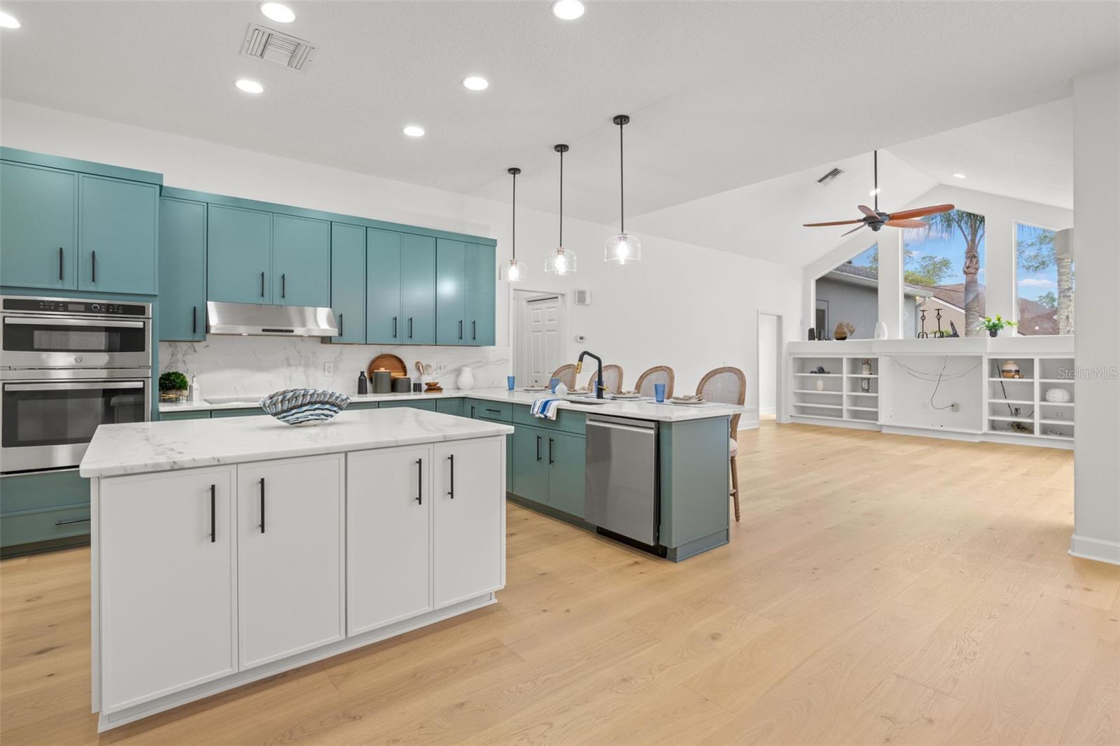 Stunning kitchen with ample cabinetry