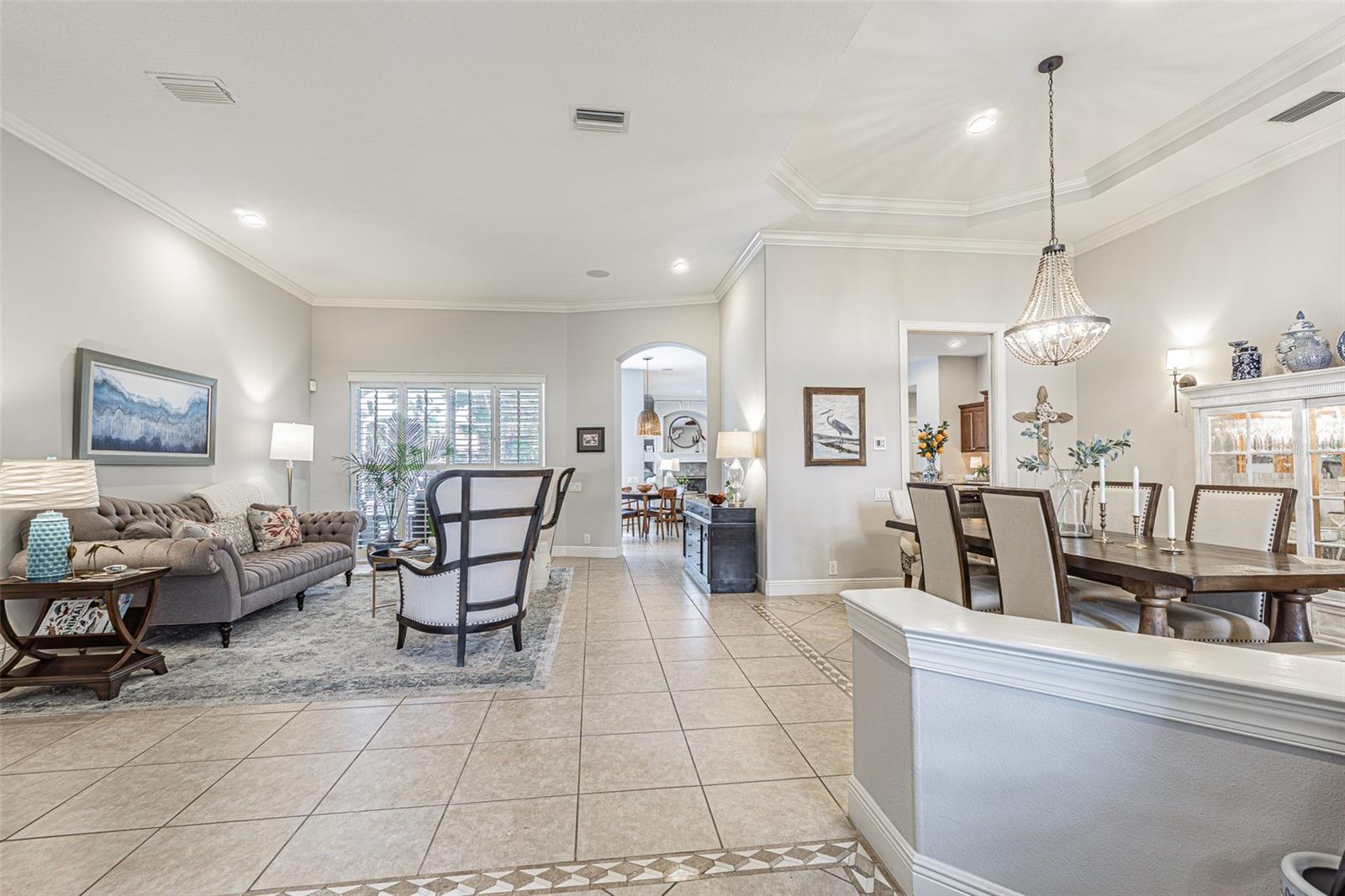 From Entryway Living Room Dining Room