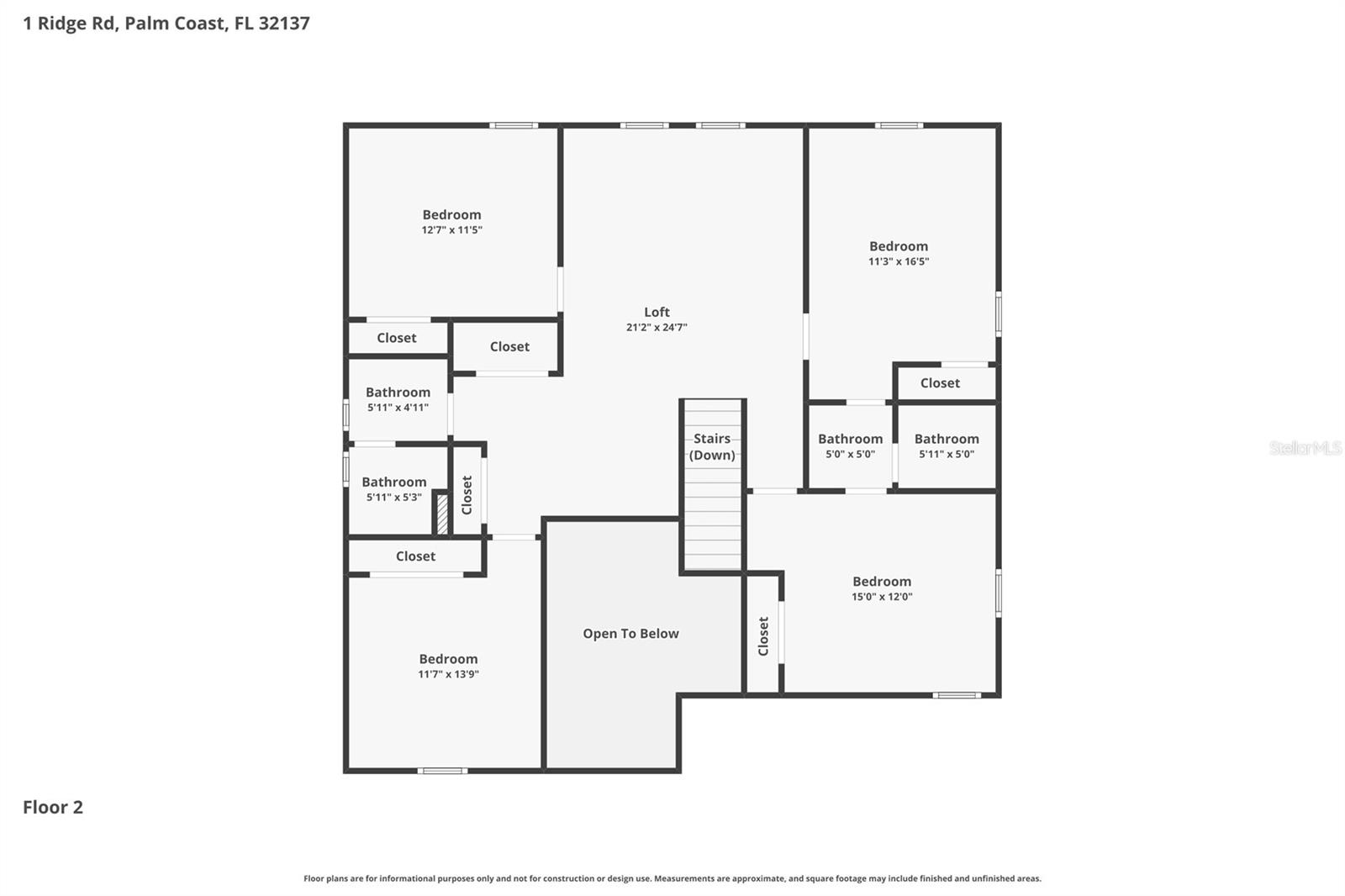 1 RIDGE RD, PALM COAST, FL, 32137