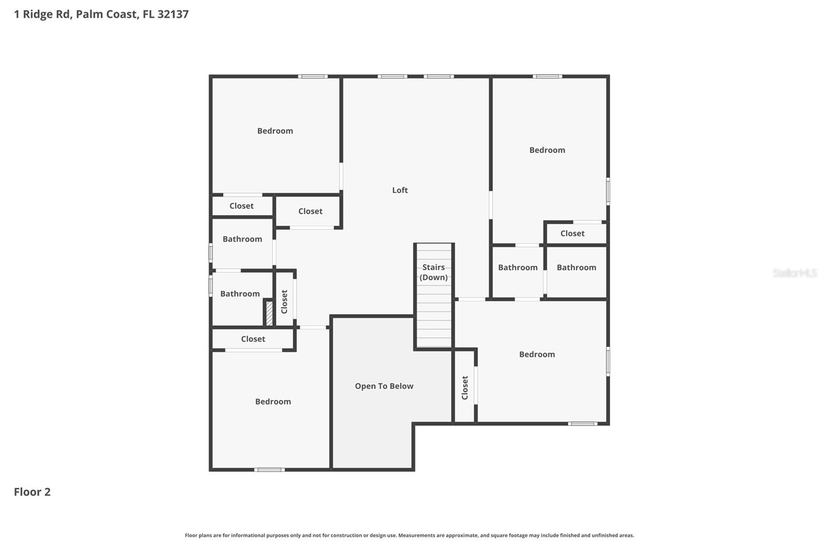 1 RIDGE RD, PALM COAST, FL, 32137