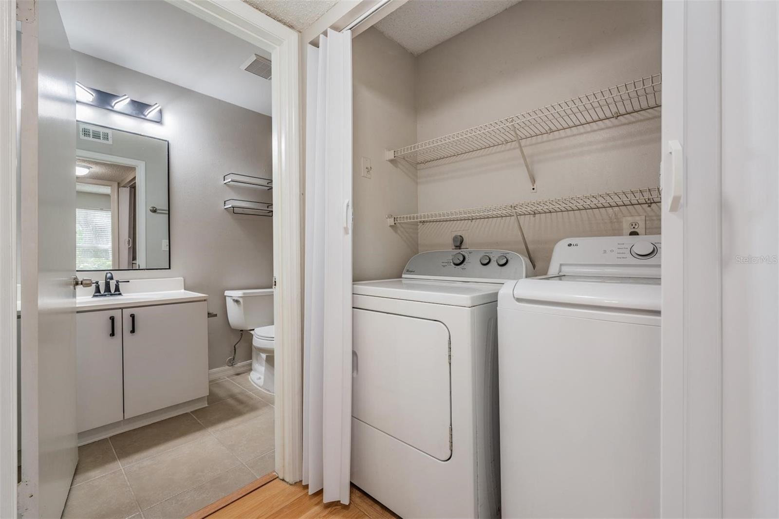 Washer and Dryer Closet