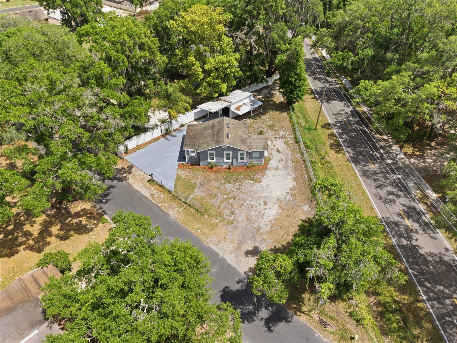 Aerial view of property