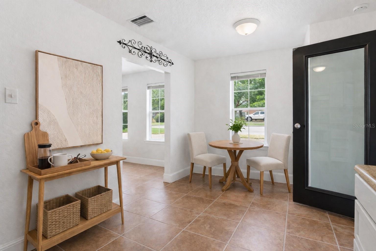 Kitchen and dining area