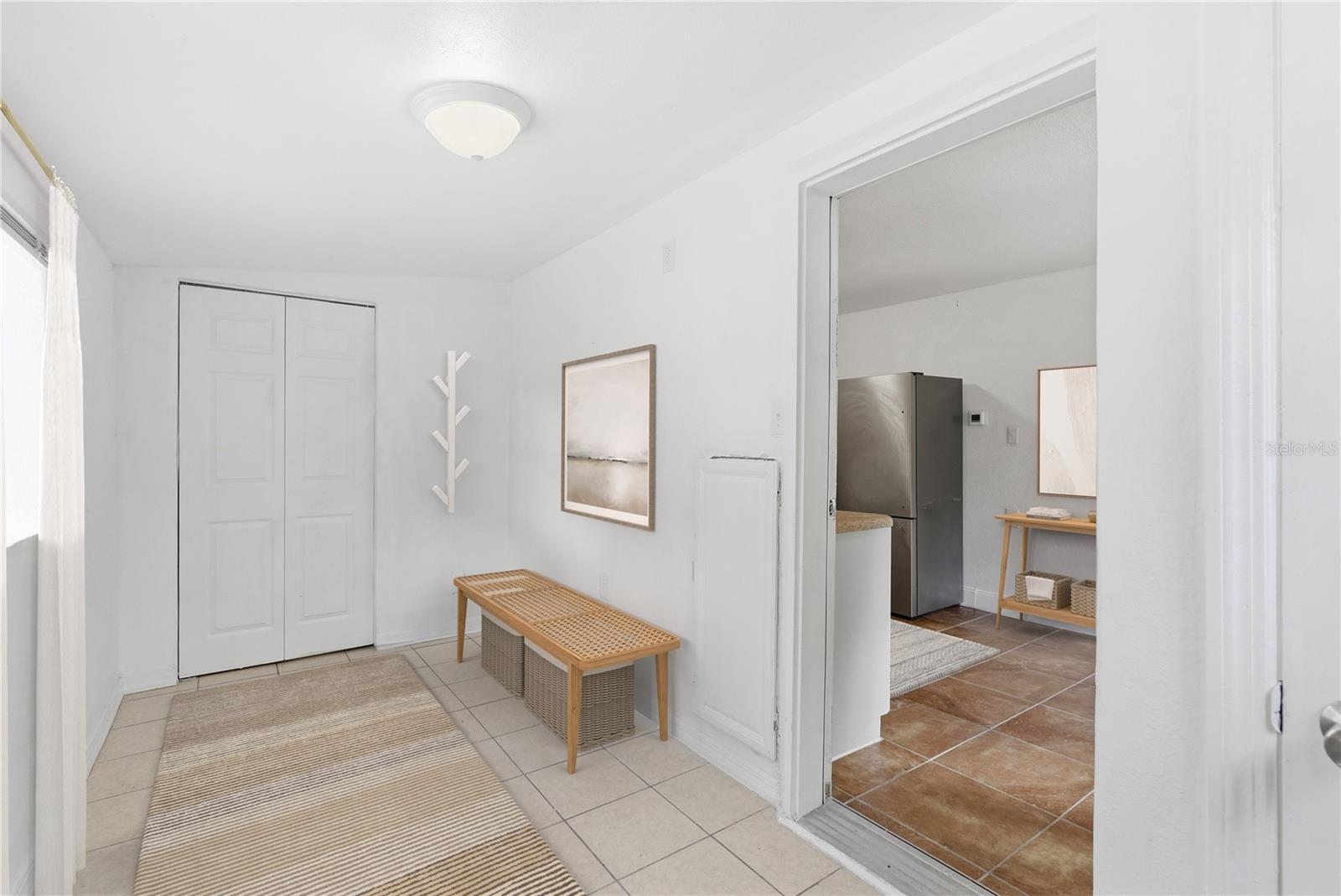 Flex area leading to laundry room