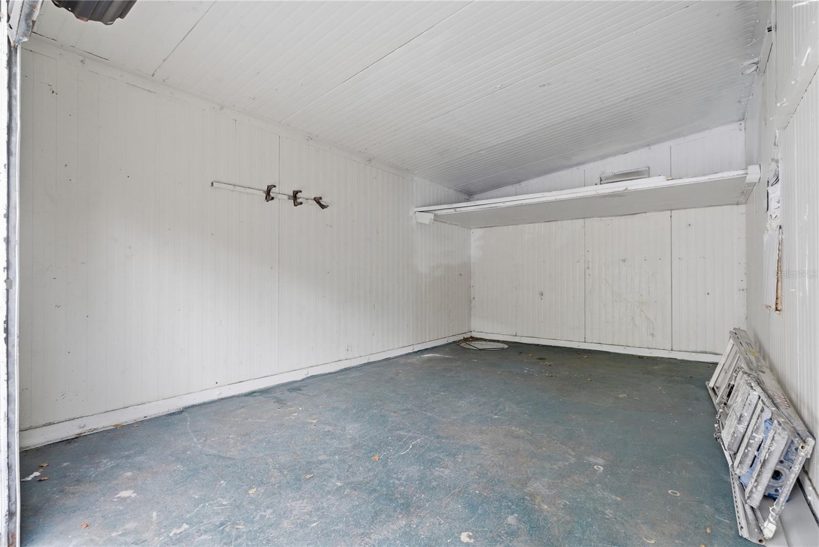 Storage room connected to carport