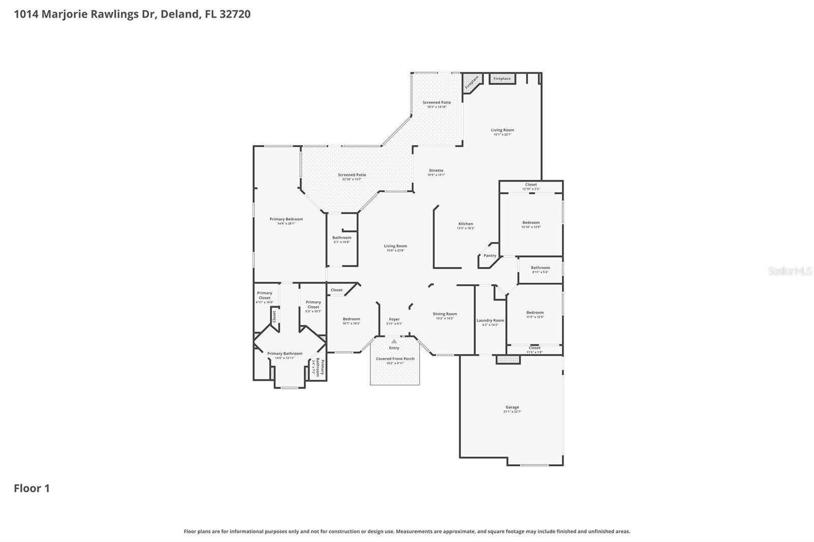 1014 MARJORIE RAWLINGS DR, DELAND, FL, 32720