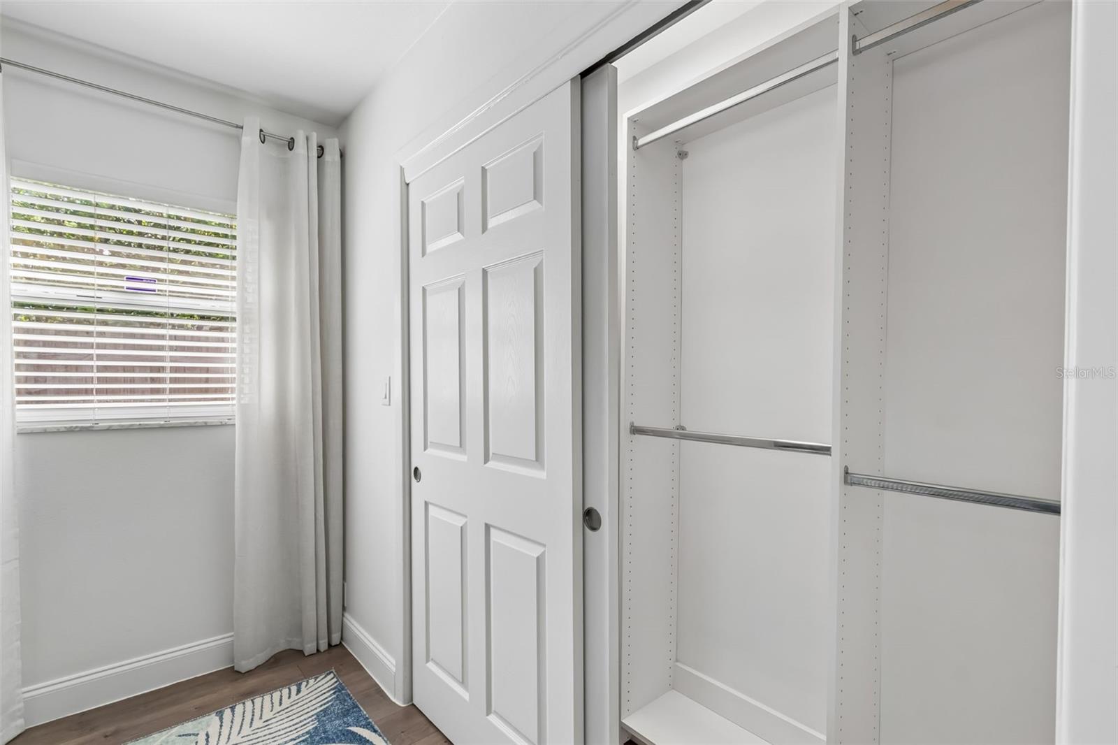 All closets in the home were custom designed.