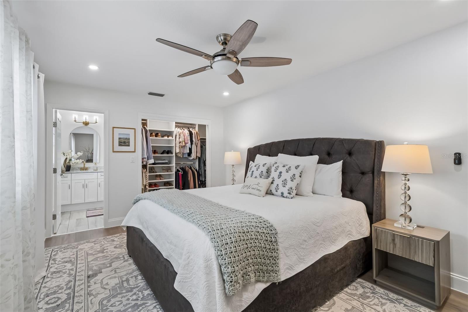 Large primary suite with en suite bathroom.