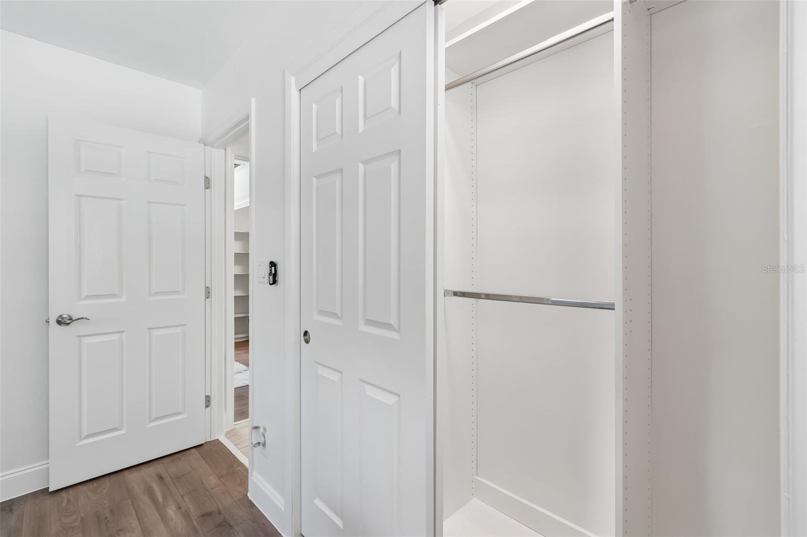 All closets in the home were custom designed.