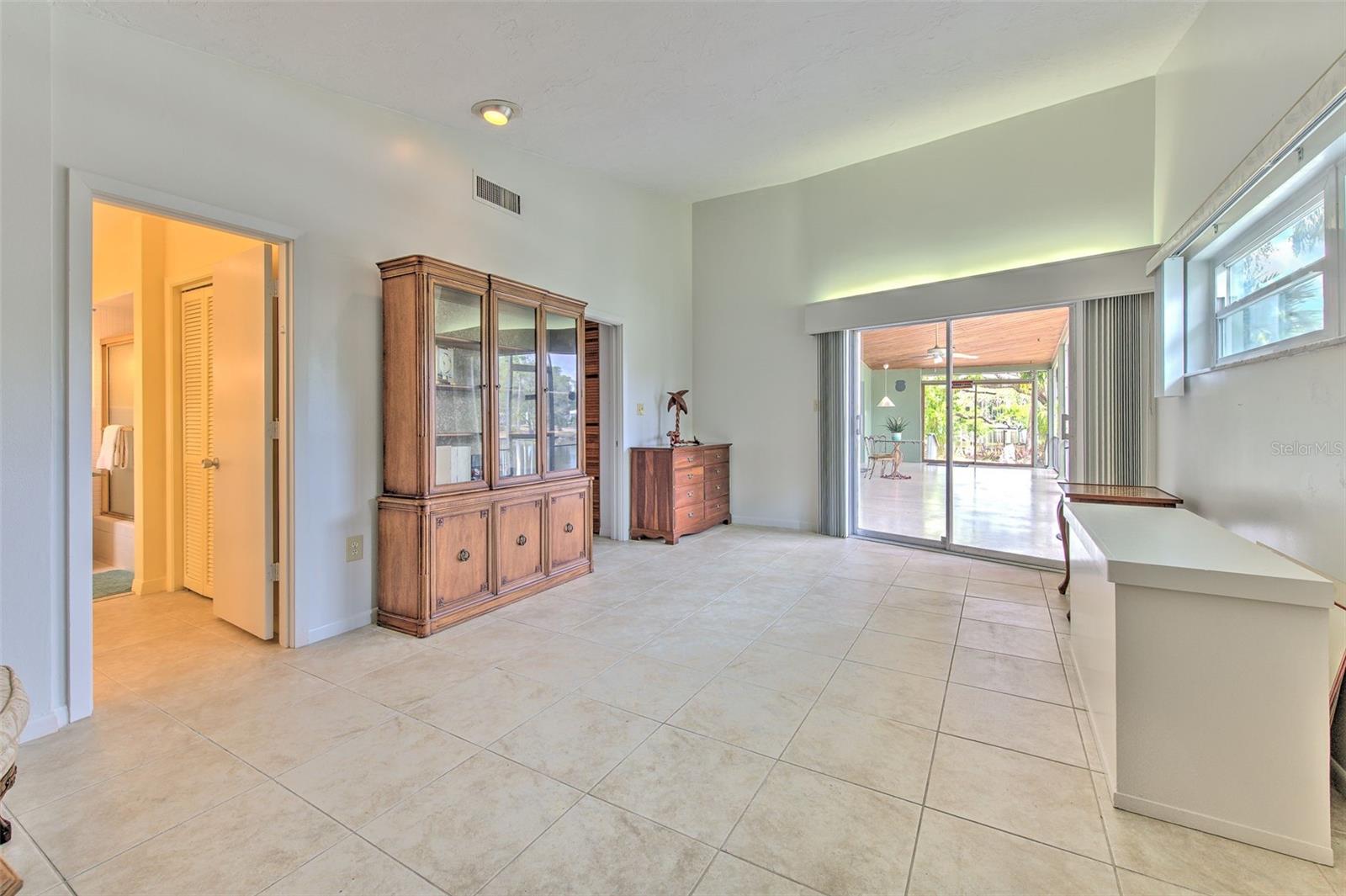 Master Bedroom 2 overlooking lanai & water views