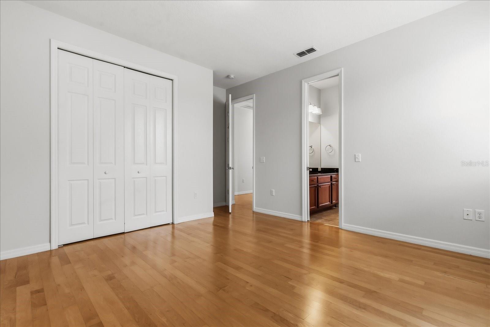 Bedroom 2 w view of Jack & Jill Bath