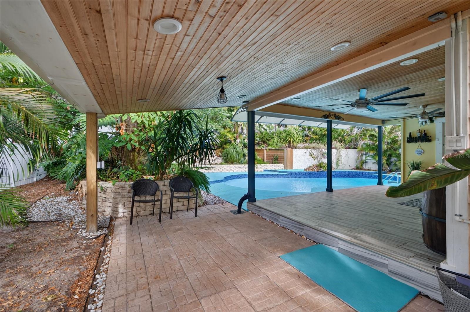 Extended porch - great area for a grill or smoker.