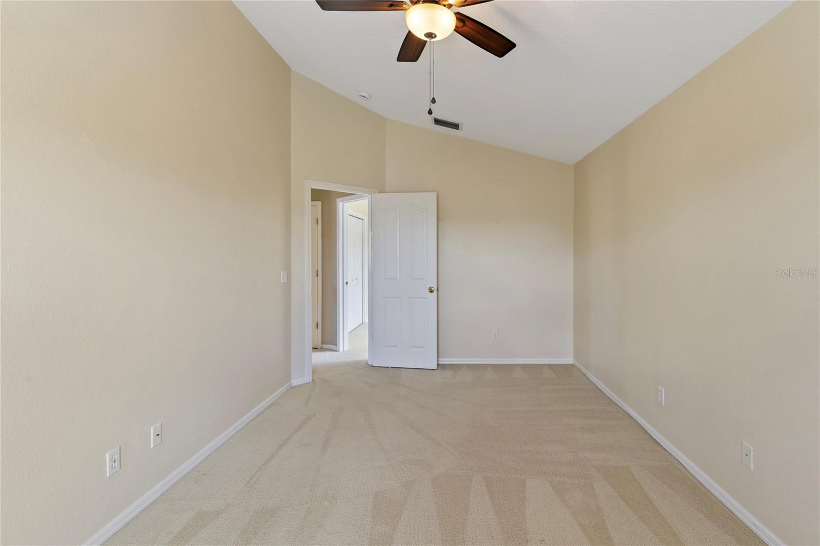 Very large fourth bedroom with high ceilings