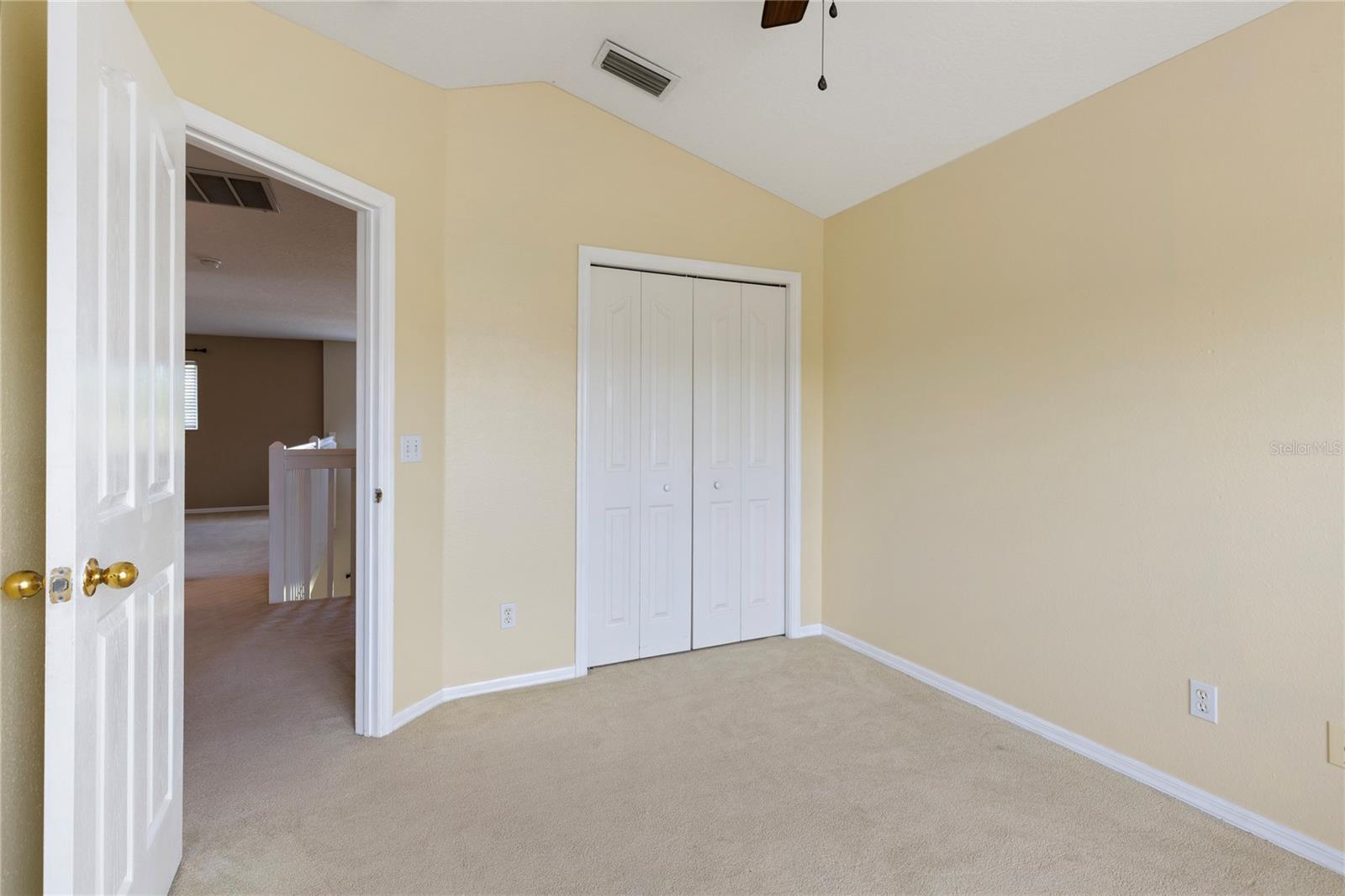 Plenty of closet space and high ceilings