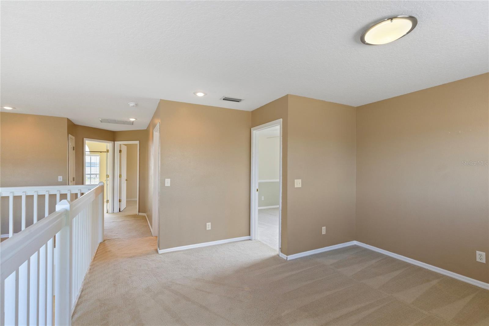 Lofts space for pool table, games, theatre, and/ or secondary office space