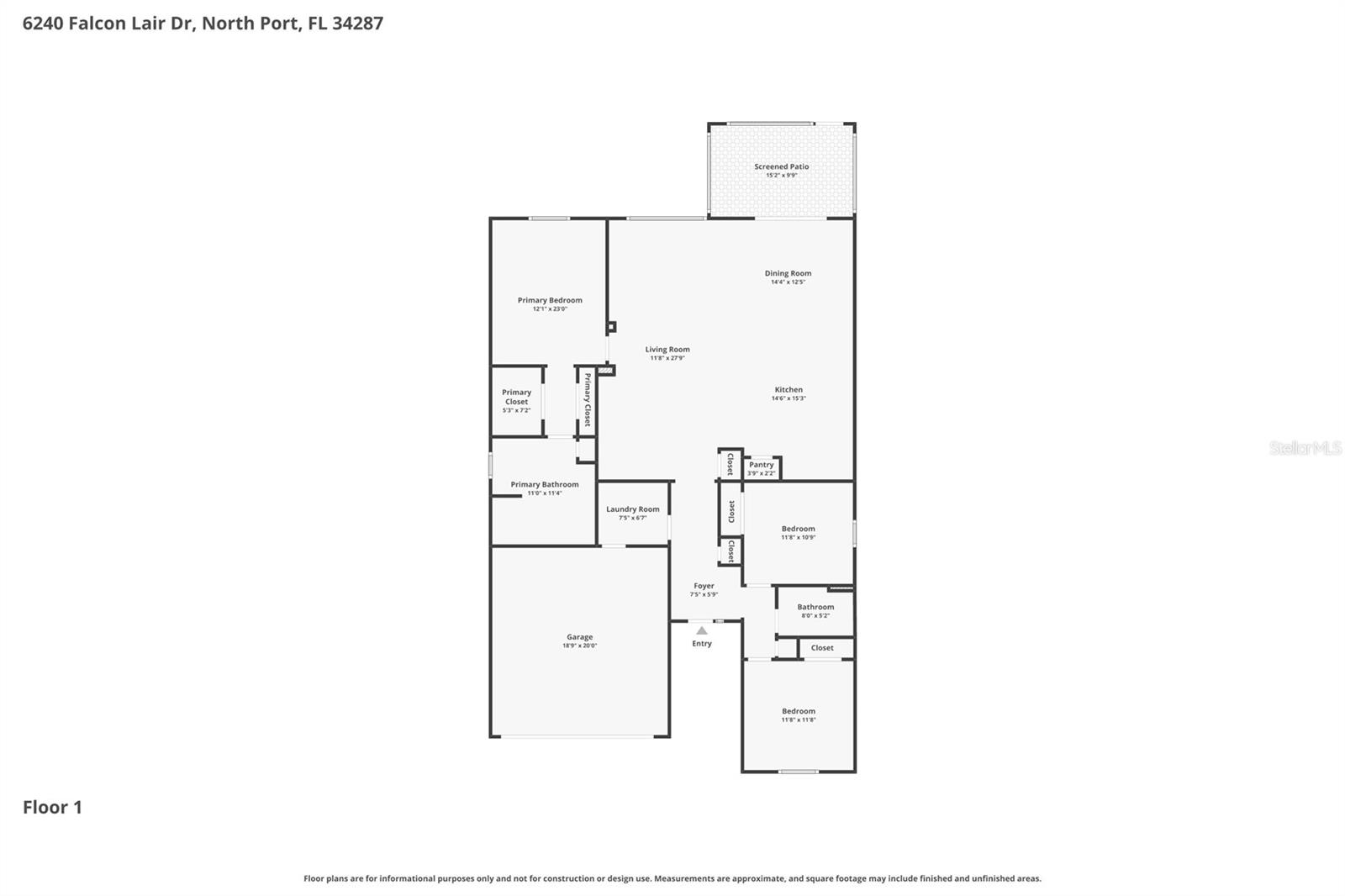 6240 FALCON LAIR DR, NORTH PORT, FL, 34287