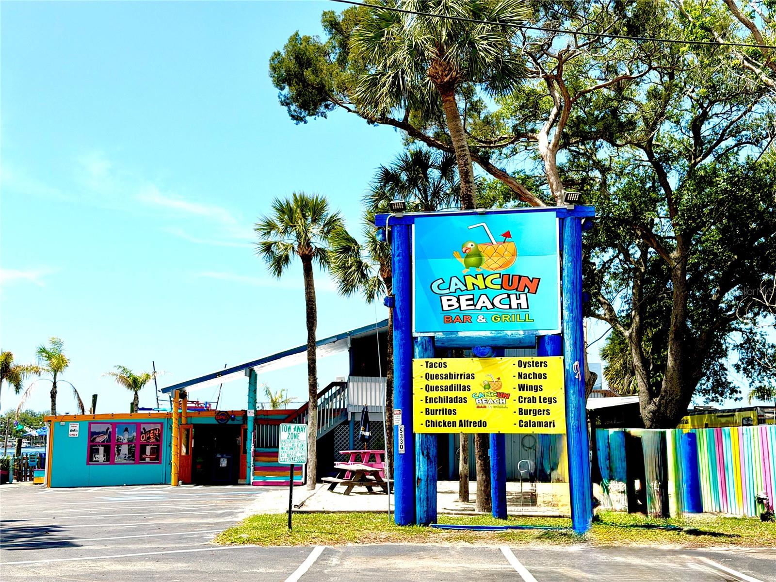 One of many waterfront restaurants nearby