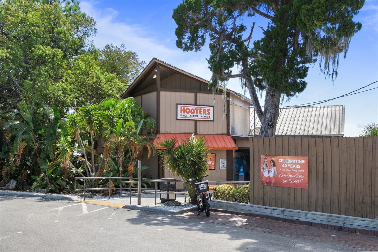 One of many waterfront restaurants nearby