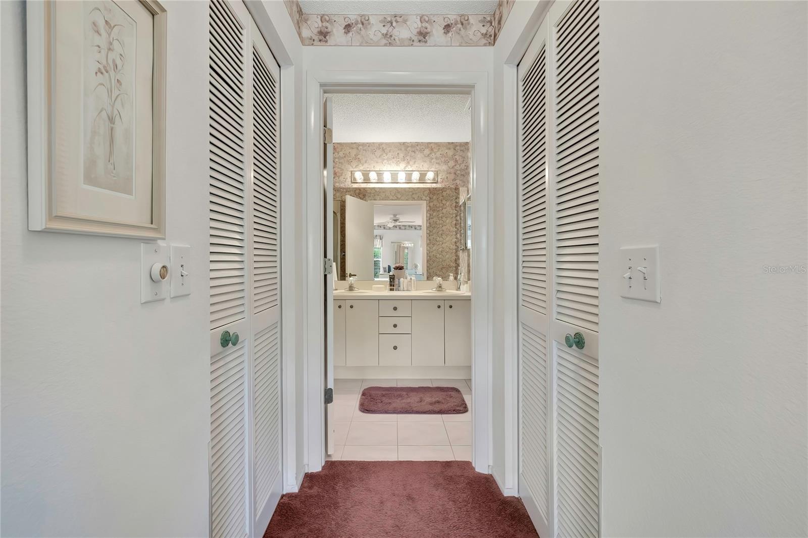 Two Walk-In Closets in Master Bedroom