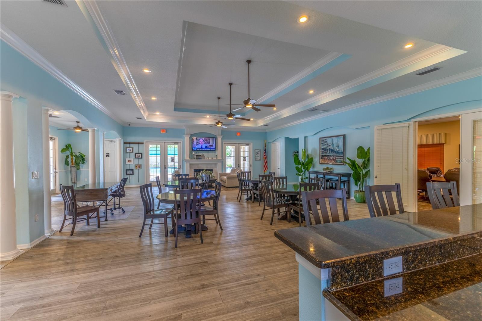 Kitchen, Conference Room and Seating Area