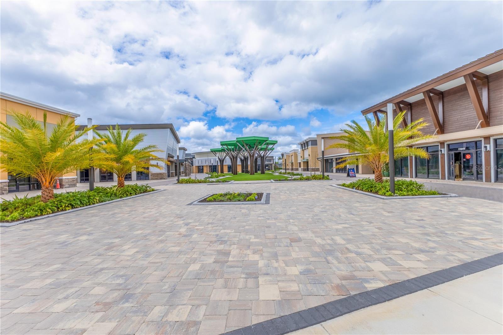New Outdoor Shopping Inside Community Entrance