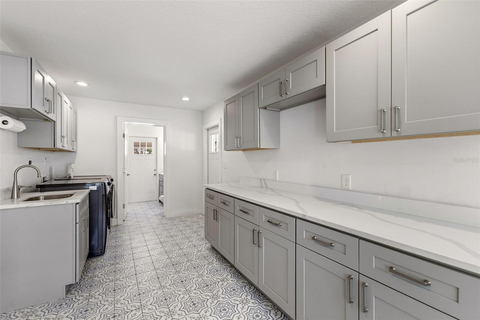 huge laundry with storage