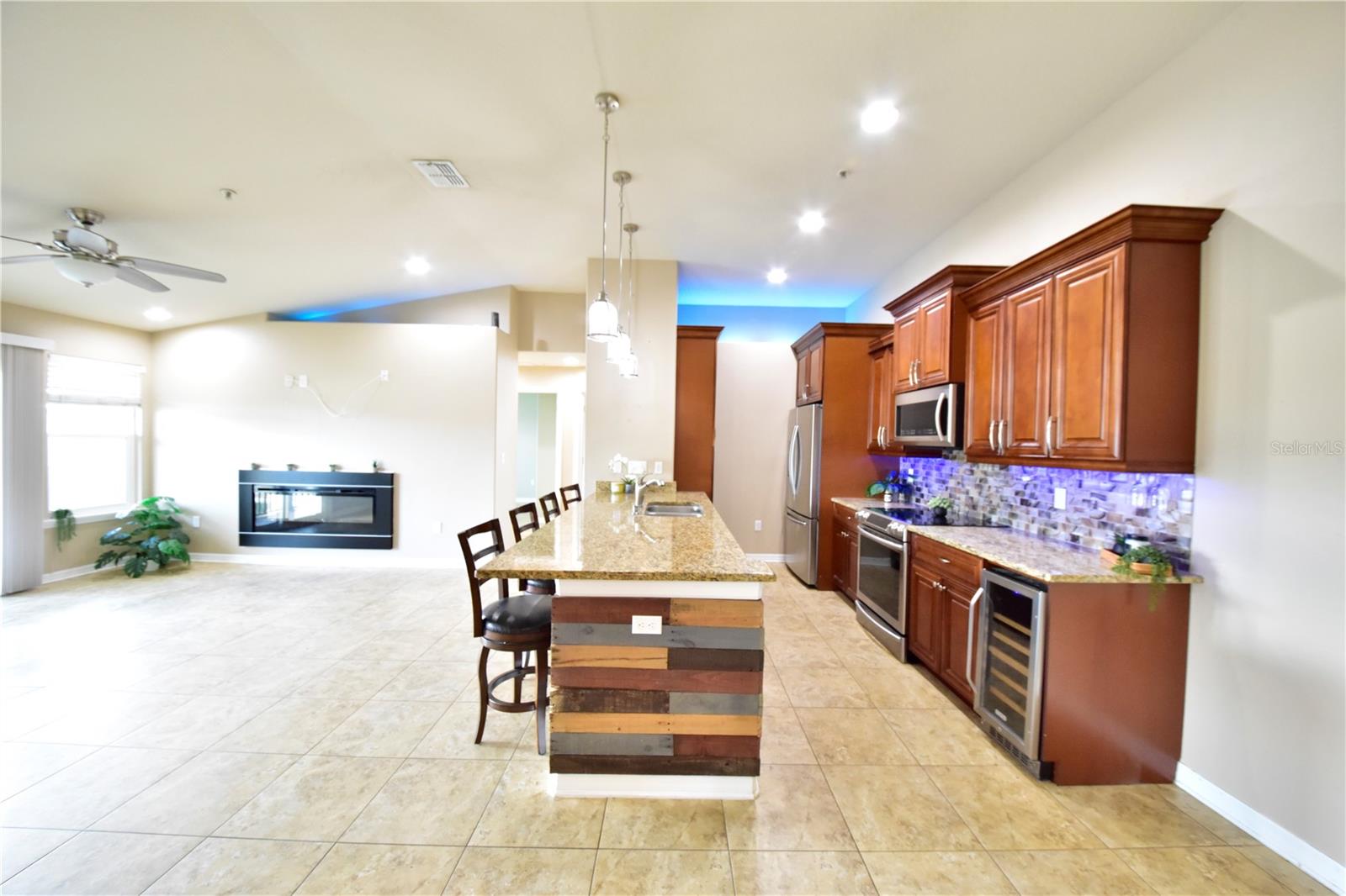 Kitchen /living area . Unstaged. furniture removed