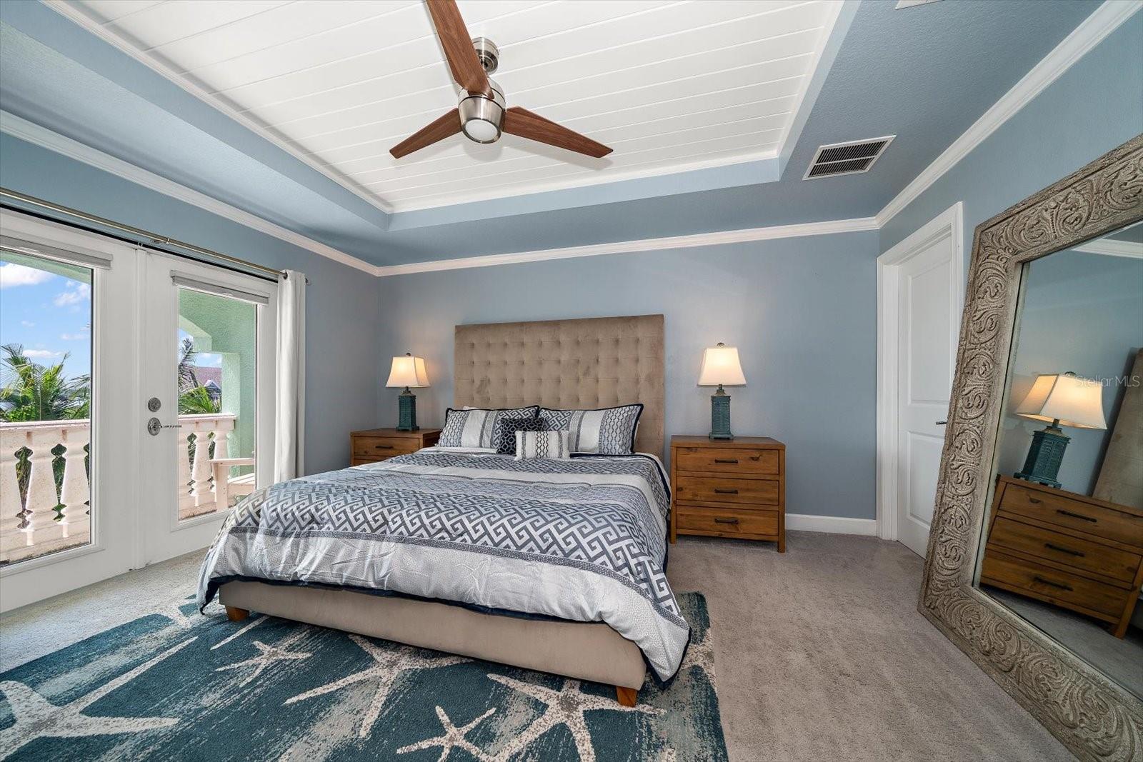 Private guest bedroom with terrace access