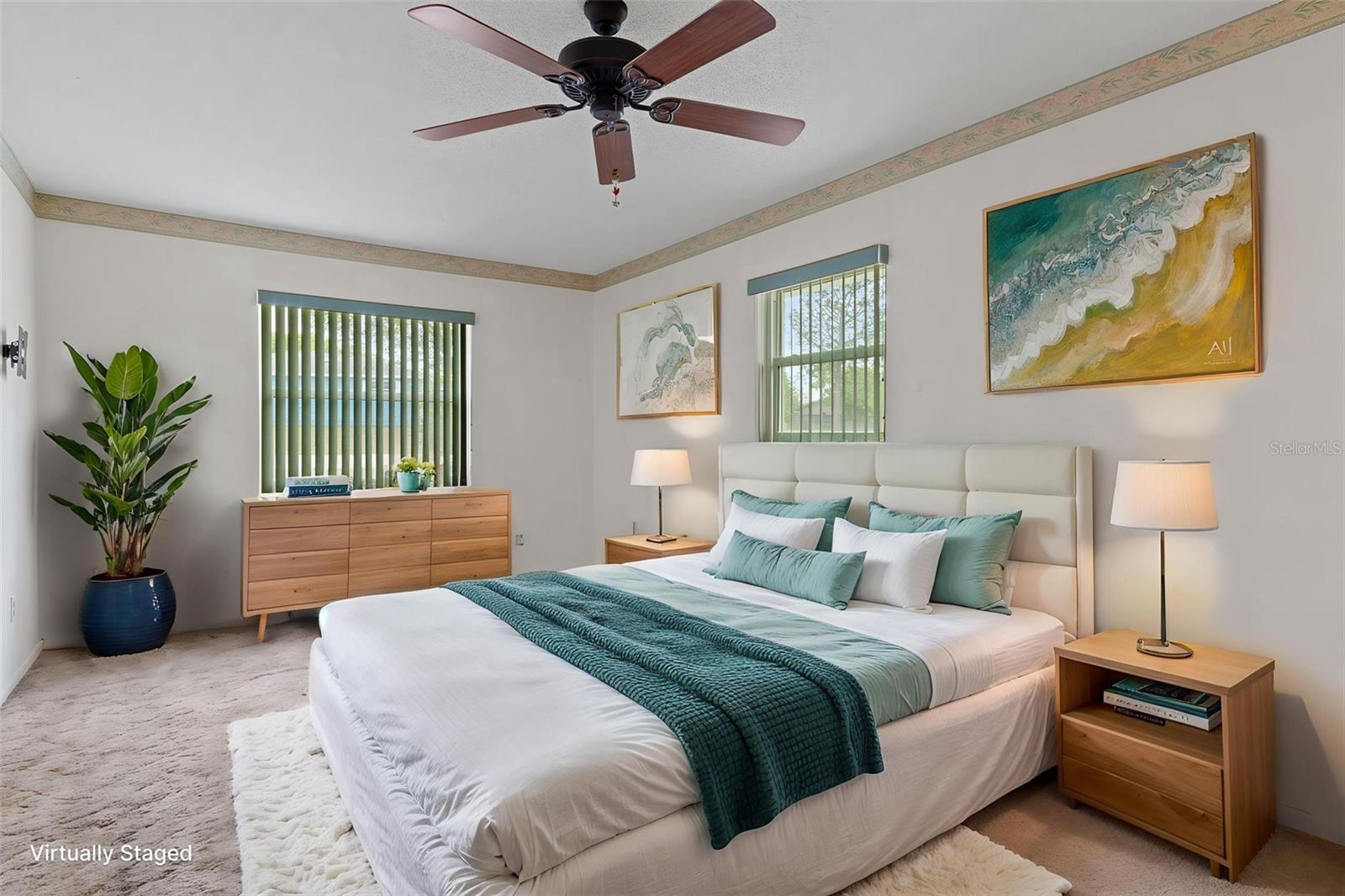 Master bedroom Staged