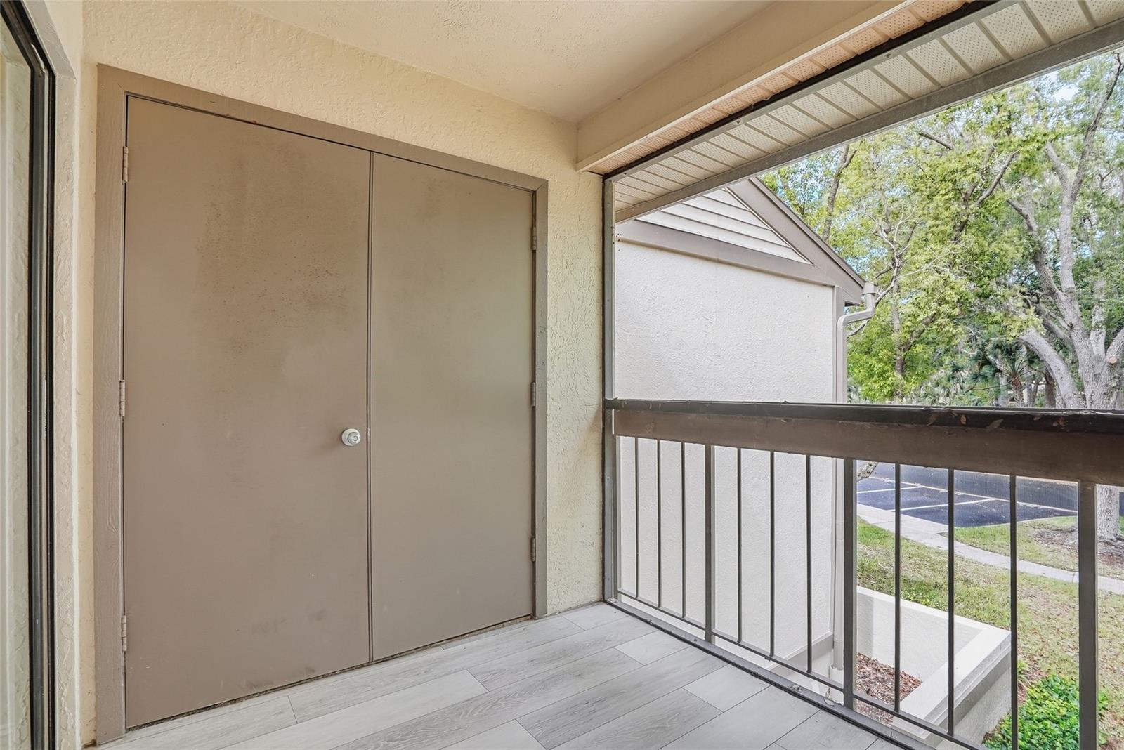 Patio laundry off kitchen