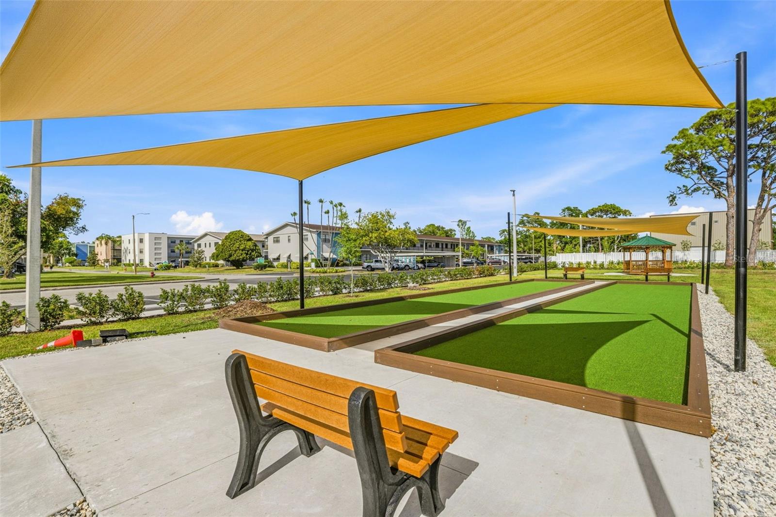 Bocce ball courts at Five Towns