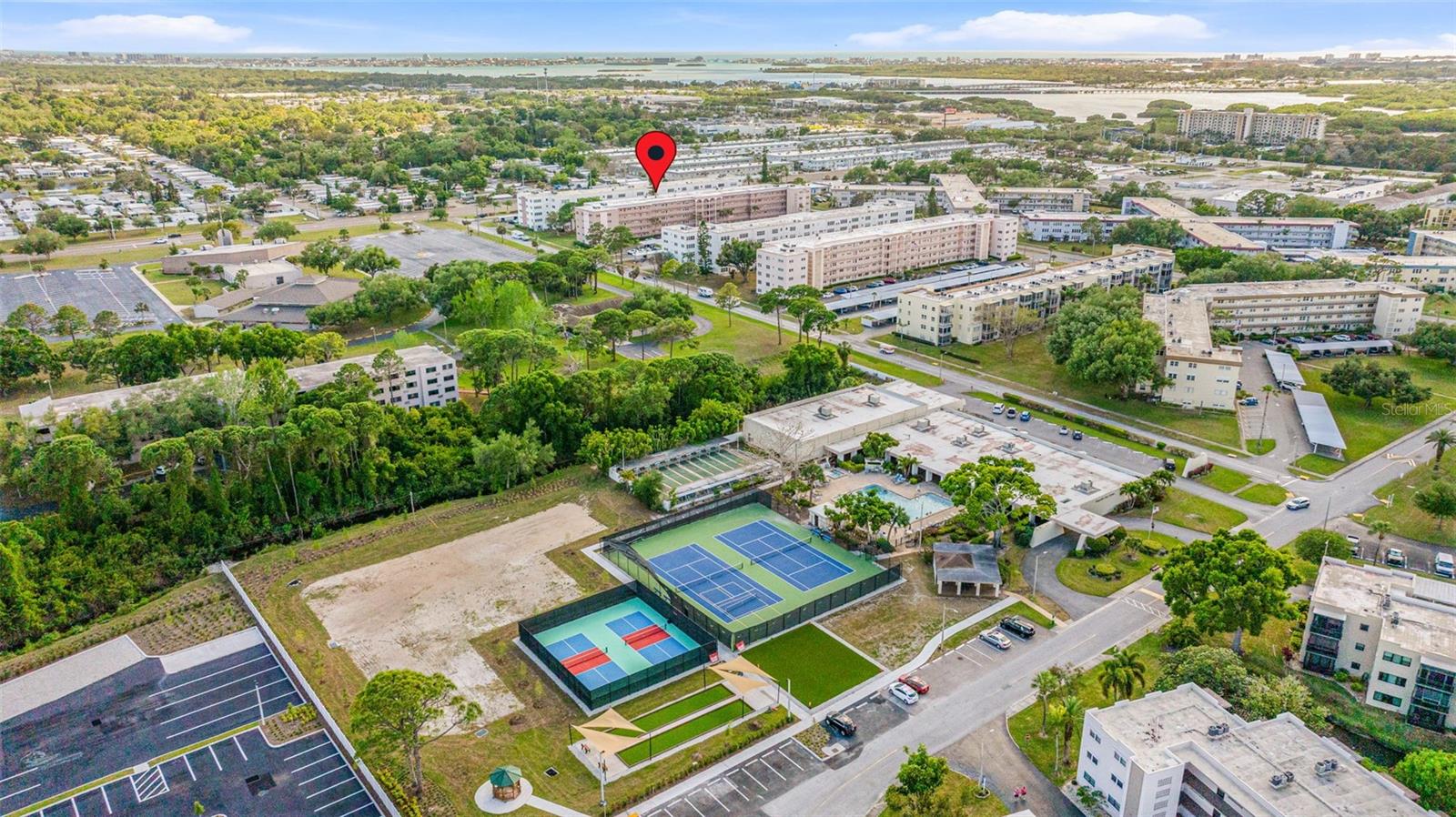 Aerial view of Five Towns St. Petersburg