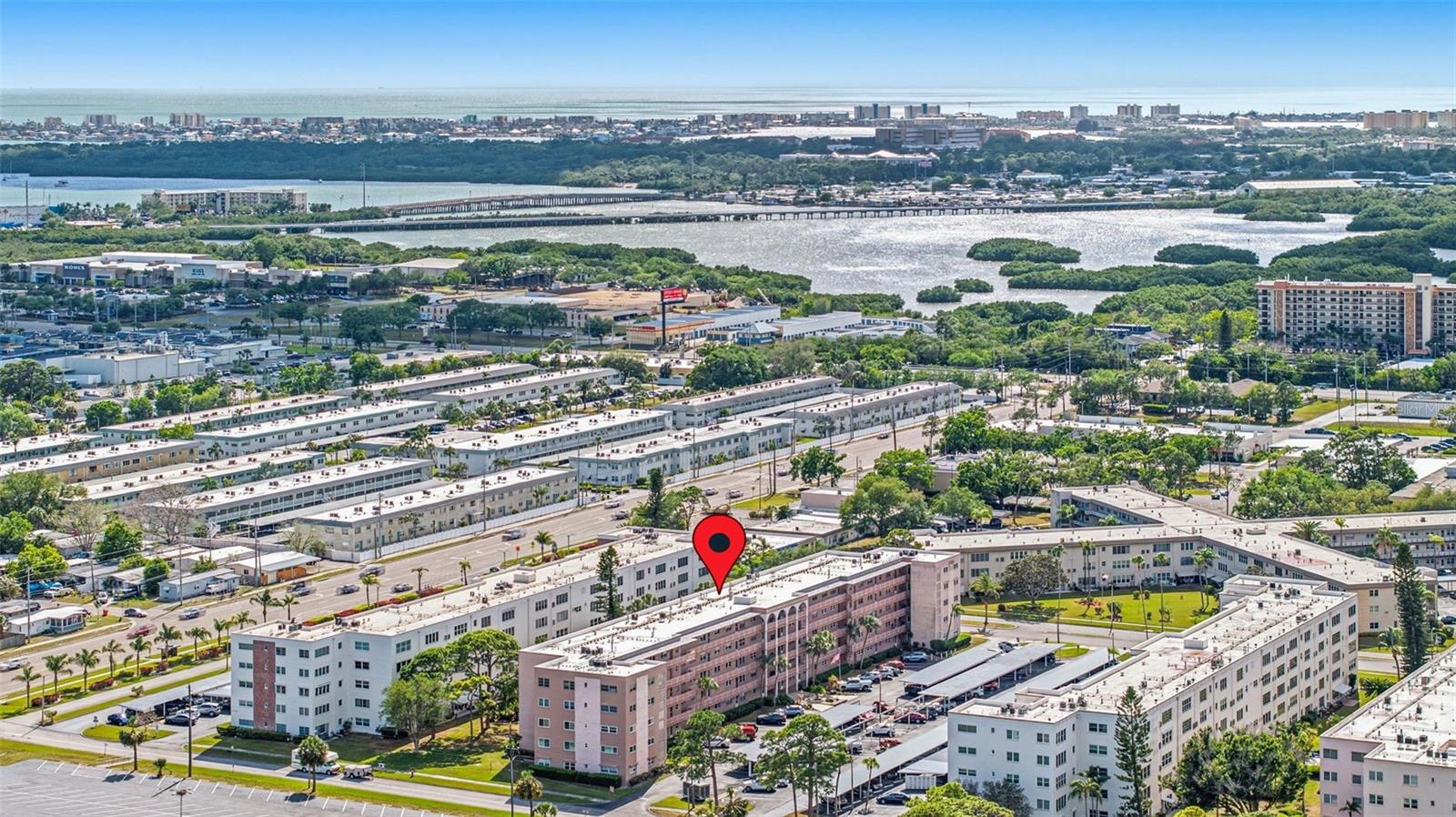 Aerial showing proximity to surrounding area